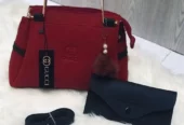 Stylish women’s faux leather handbags 2pc