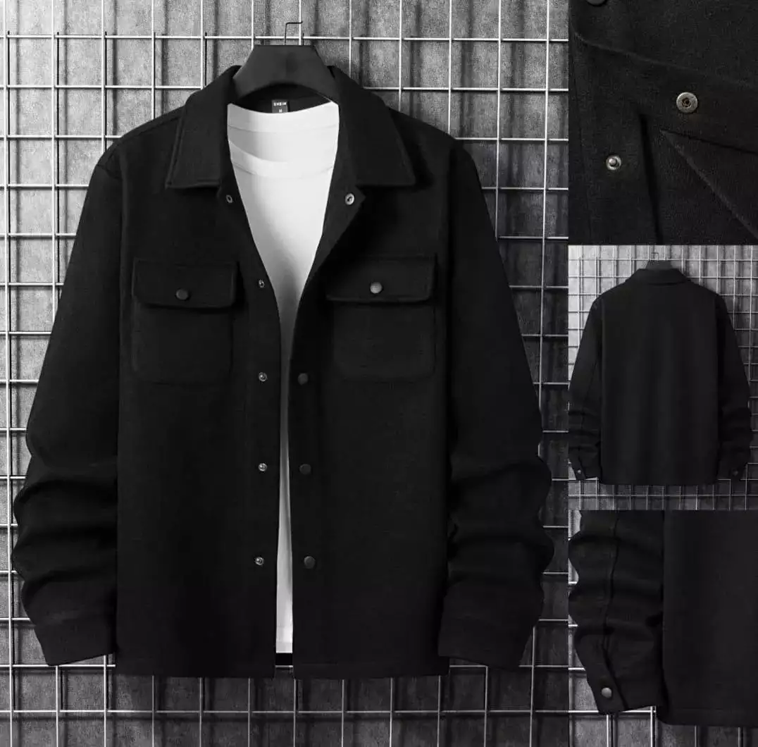 Men’s fleece plain jacket