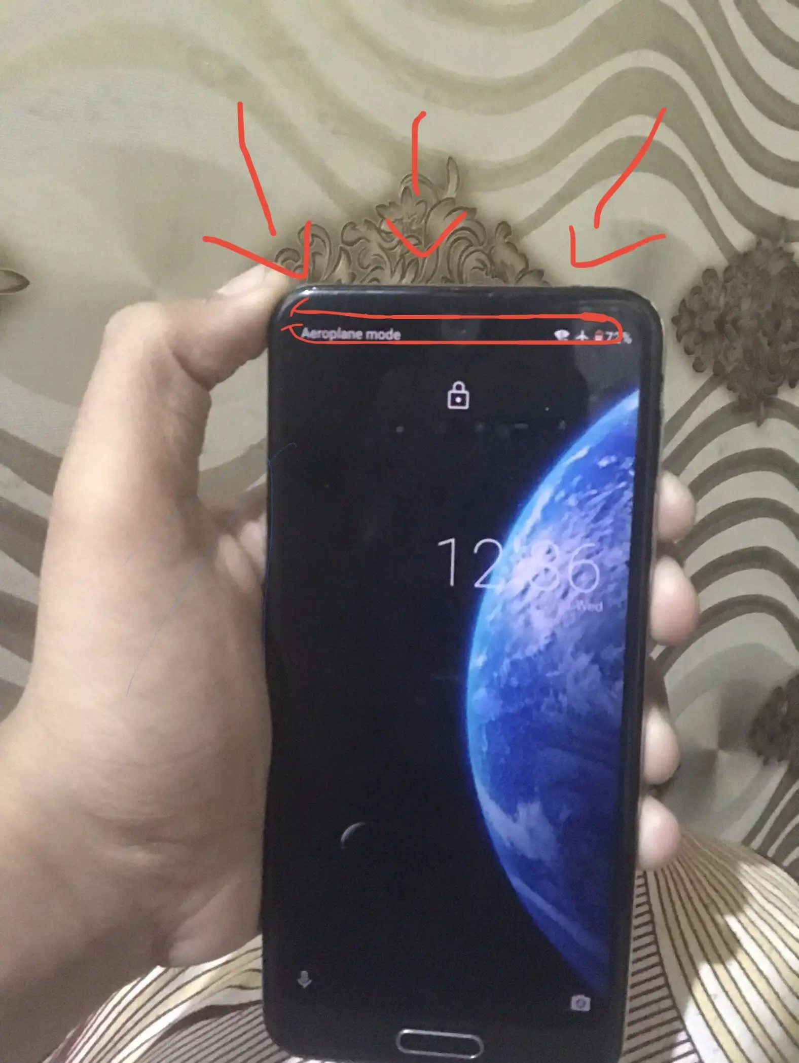 aquos r2 non pta 64gb upr sa pannal work nhi krtaa ha jaha pr mark kya hua ha read descrip