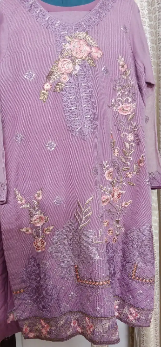 Choridaar Dress (Pink Purple ) Medium Size