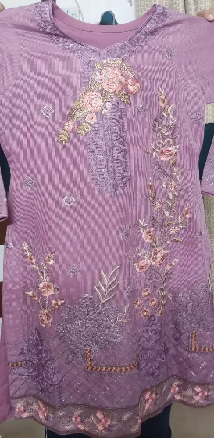 Choridaar Dress (Pink Purple ) Medium Size