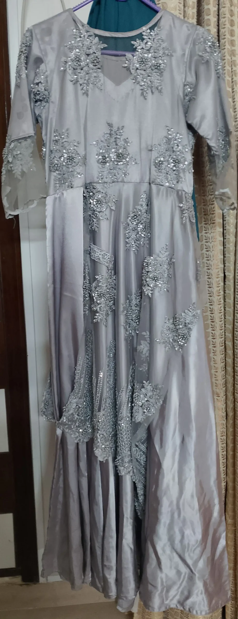 Grey Maxi with Duppatta size M