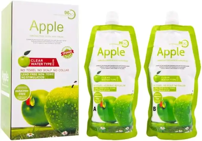 500*2 ML Apple Ammonia-Free Black Hair Cream, No-Toxic, No Stimulation, Natural BlackHair