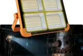 Portable LED Work Solar Light 100W 16500mAh 10000 LM with Stepless Brightness Job Site