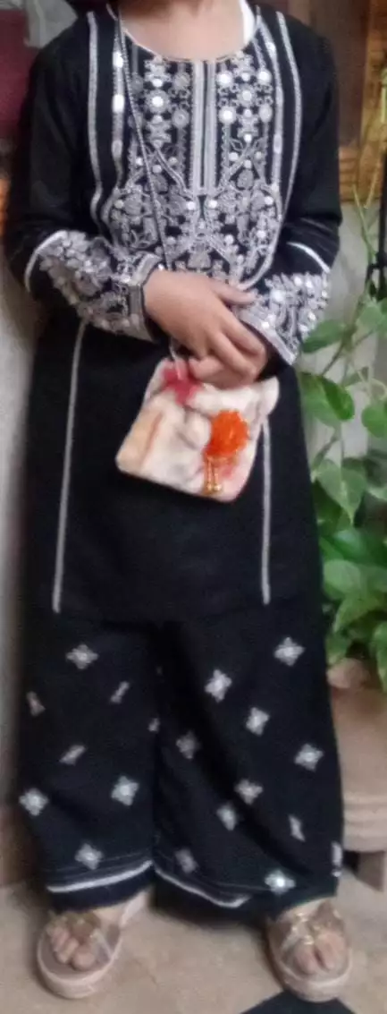 Stitching ladies and kids suits