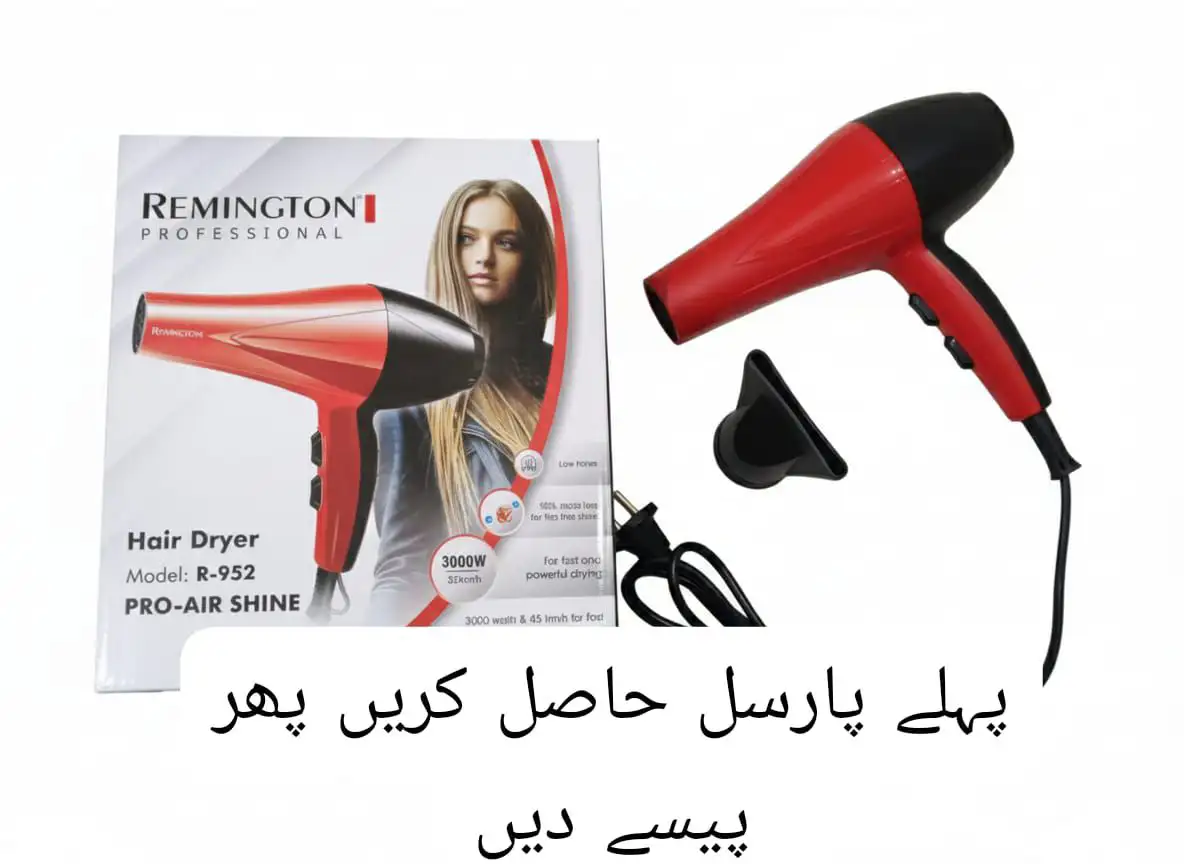 Remington Professional Hair Dryer R-952: Ultra-Fast Drying & Shine Boost (3000 Watts)