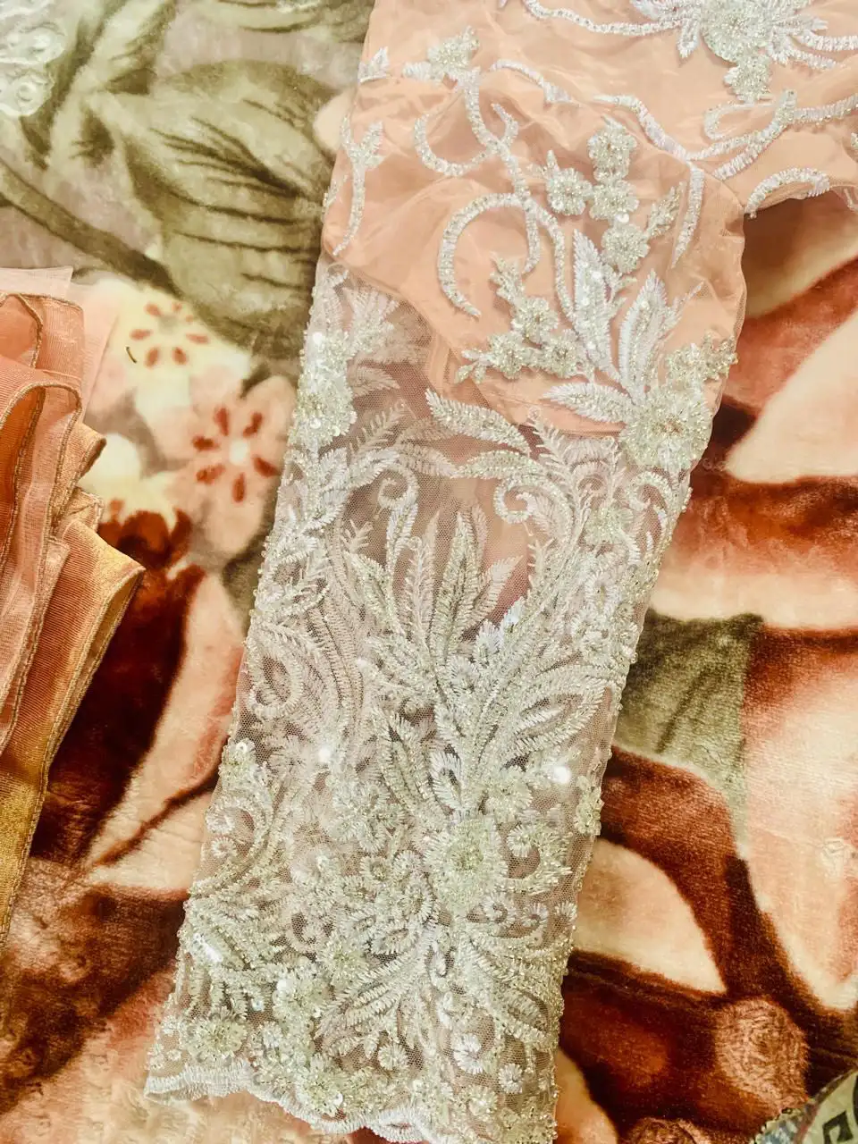 🌸 Beautiful Embroidered Frock with Dupatta – Two Piece | On Sale