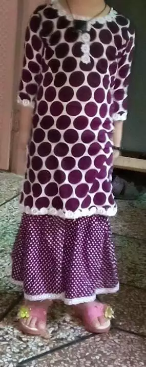 Stitching ladies and kids suits