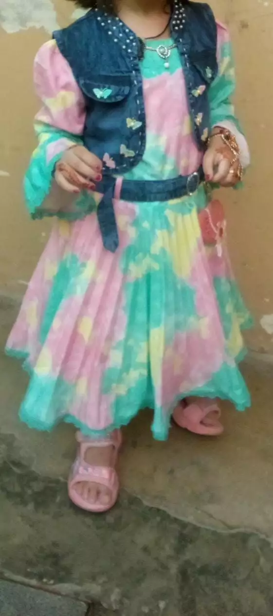 Stitching ladies and kids suits