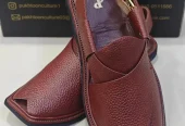 Men’s PU leather Plain Peshawari chapple