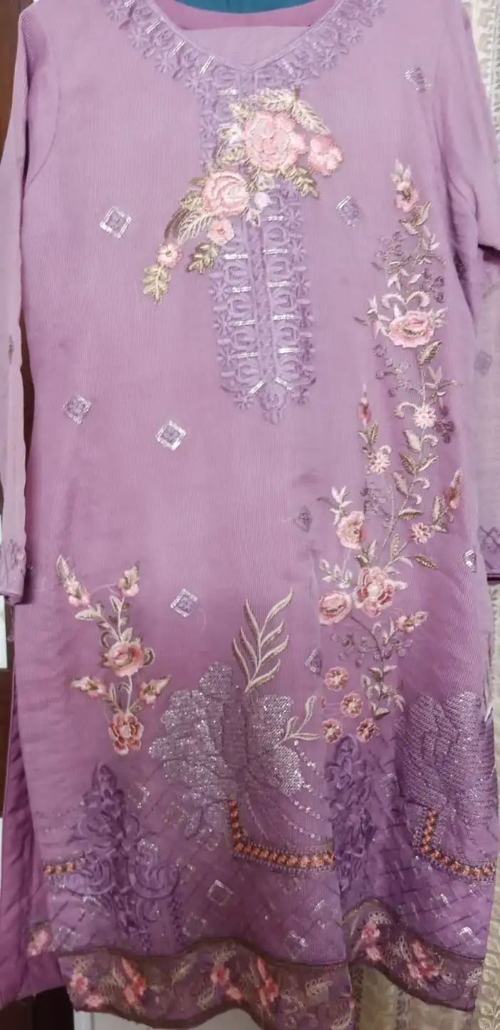 Choridaar Dress (Pink Purple ) Medium Size