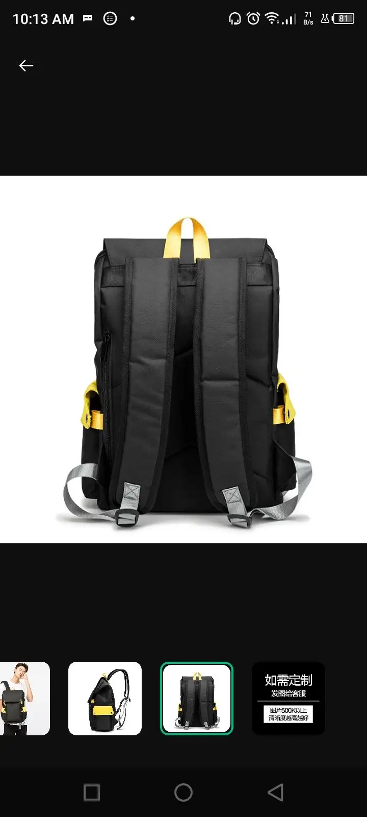 Large anti theef backpack for student