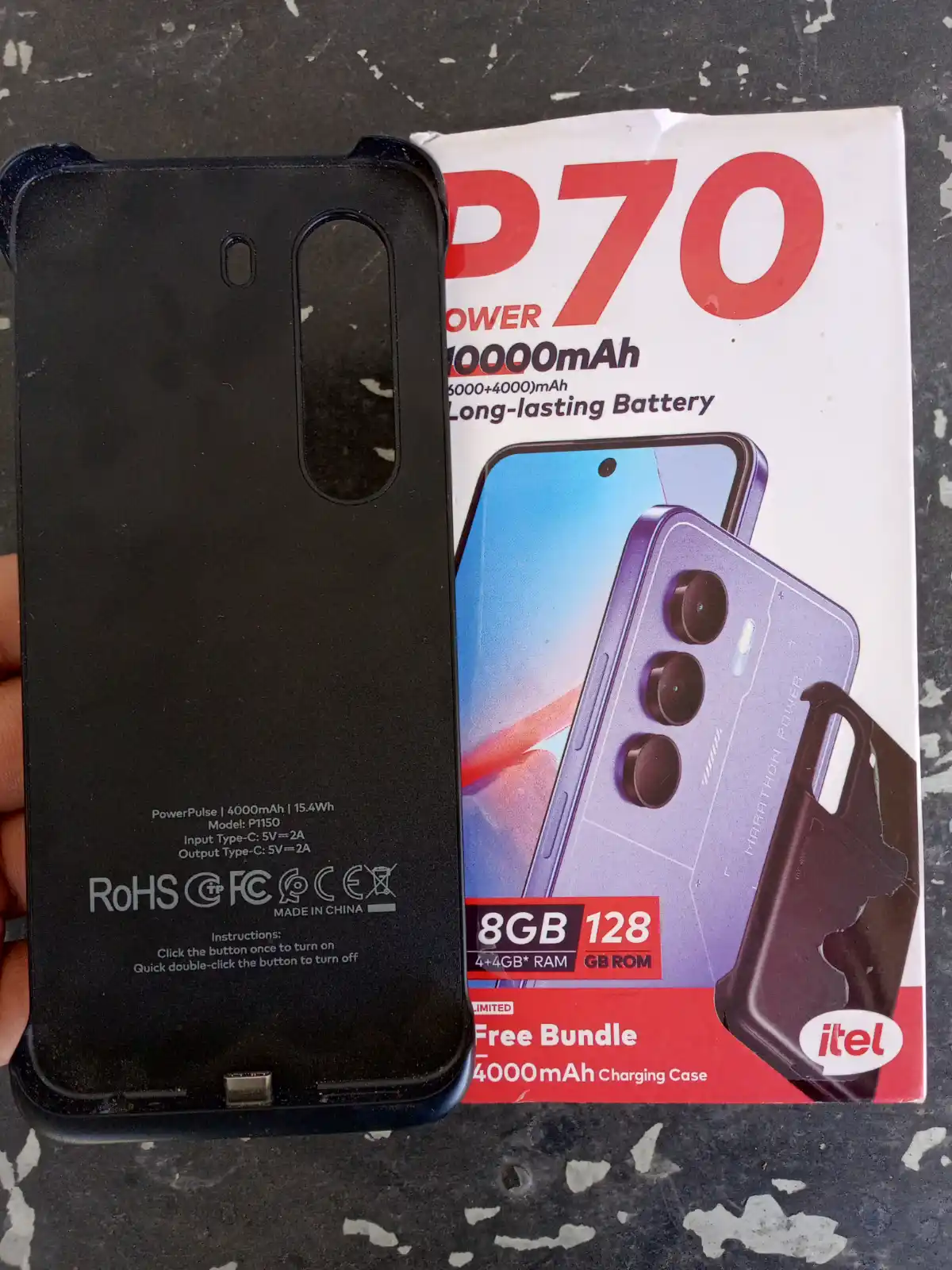 itel P70 – 6000mAh Monster Battery /4+4GB RAM | 128GB | Warranty | Free Power Bank