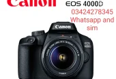 Canon eos 4000d with full kit imported