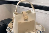 Women Cross body Bag off-white khaki Large Capacity Stylish