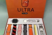 Ultra Smart Watch with 7 Color Straps Rechargeable