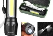 Rechargeable metal body torch waterproof