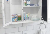 Bathroom wall mount cabinet
