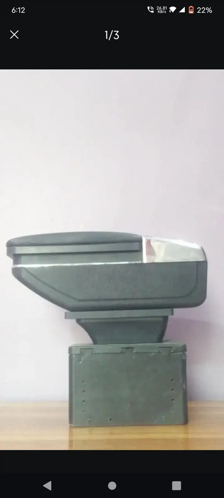 arm rest with chrome black universal.