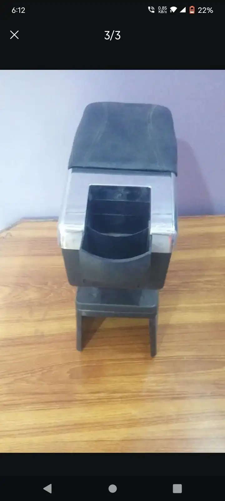 arm rest with chrome black universal.