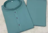 2 Pcs Men’s Stitched Wash And Wear Plain Kurta Pajama