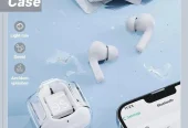 Stylish Clear Case Bluetooth Earbuds with ANC