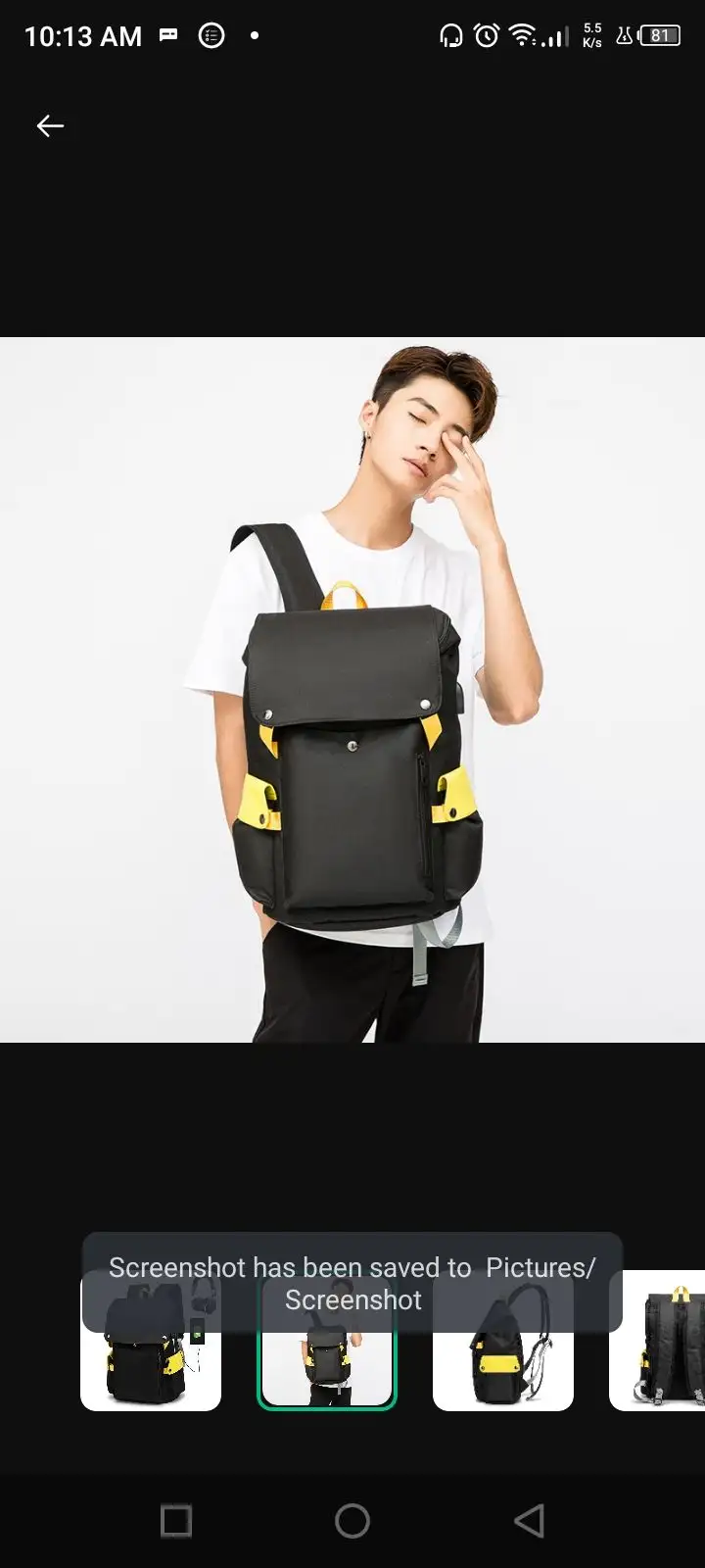 Large anti theef backpack for student