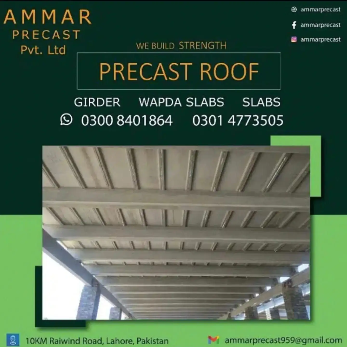 Precast item’s