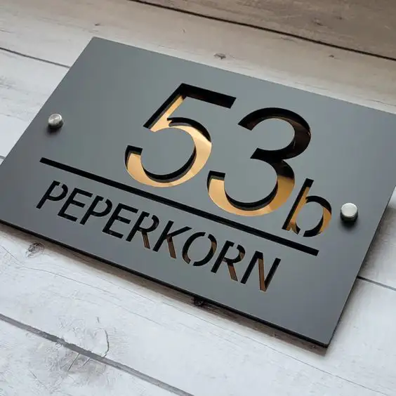 3D House Name Plates