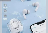 Stylish Clear Case Bluetooth Earbuds with ANC