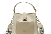 Women Cross body Bag off-white khaki Large Capacity Stylish