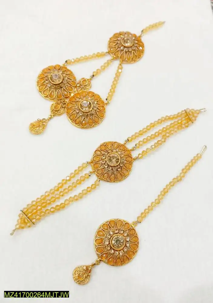 *Product Name*: Champagne Bridal Jewellery Set for Women