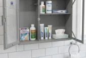 Bathroom wall mount cabinet
