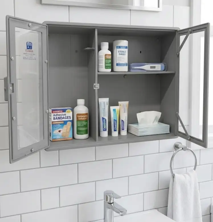 Bathroom wall mount cabinet