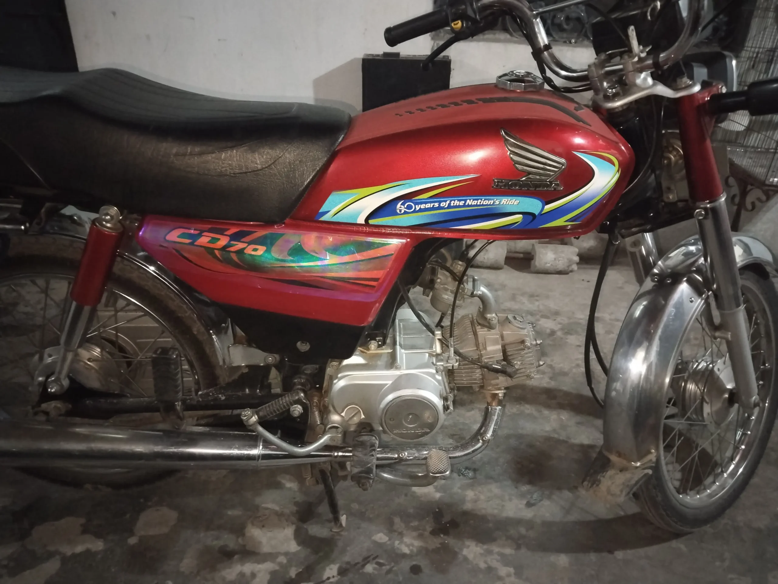honda cd 70 2023 model like new bike