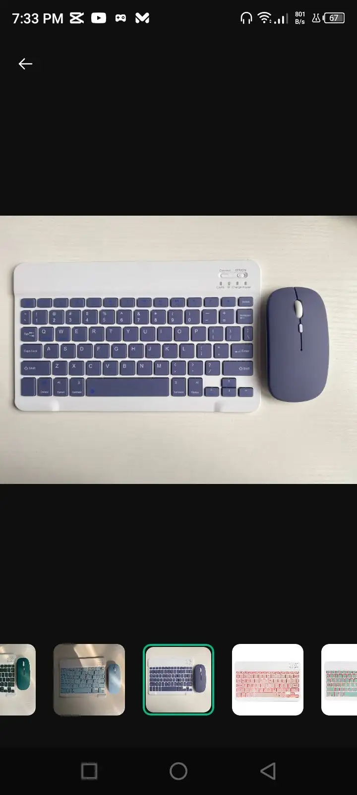 Bluetooth keyboard and mouse