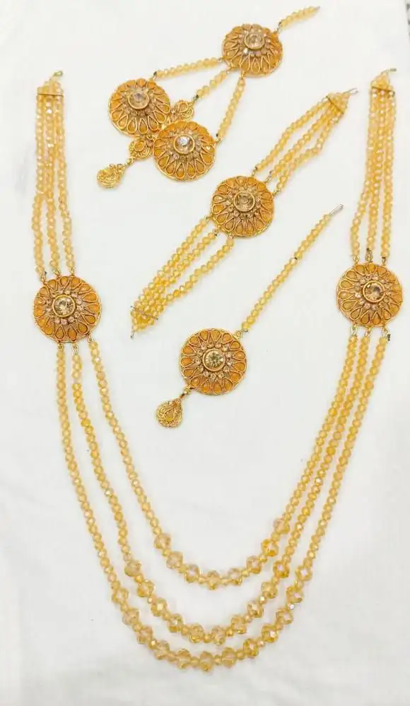 *Product Name*: Champagne Bridal Jewellery Set for Women