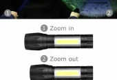 Rechargeable metal body torch waterproof