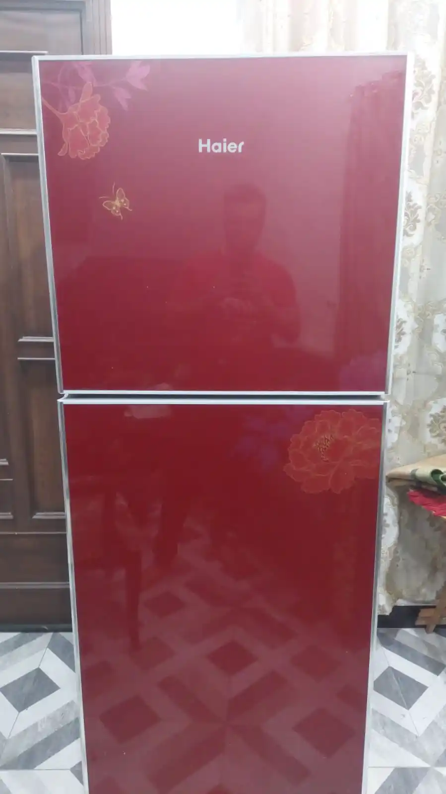 Haier HRF-382RS Refrigerator (Red Color)
