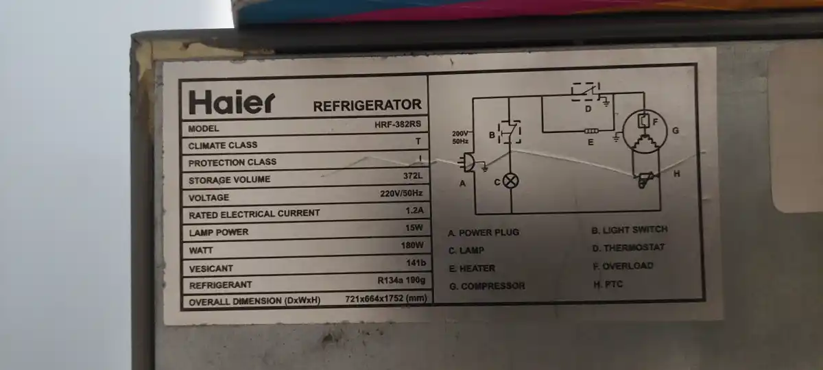 Haier HRF-382RS Refrigerator (Red Color)