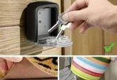 Heavy-Duty Alloy Combination Lock Box with 4-Digit Resettable Code, Weatherproof Key Safe