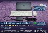 💻 Dell Latitude E7270 Ultrabook | 16GB RAM | 512GB M2 SSD 🚀