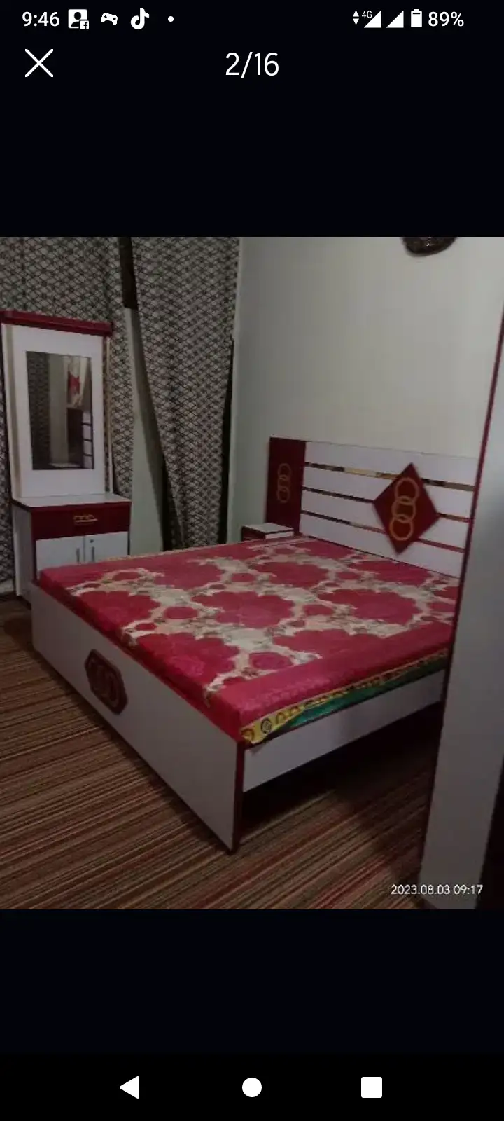 New n stylish bedroom set 4 pec