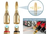 Banana Plugs high quality Gold Plated long term solution speaker and amplifier