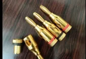 Banana Plugs high quality Gold Plated long term solution speaker and amplifier