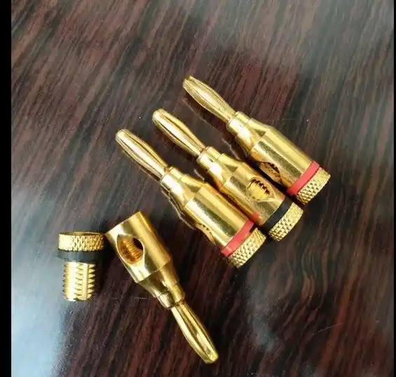 Banana Plugs high quality Gold Plated long term solution speaker and amplifier