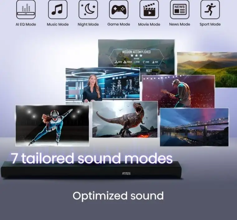 HISENSE AX5100Q 5.1 Wireless Sound Bar|| Dolby Atmos|| DtsX ||580 Watt