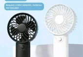 1pc Handheld Fan With Phone Holder & Lanyard, Compact & Portable, Desk Fan, USB Rechargeab