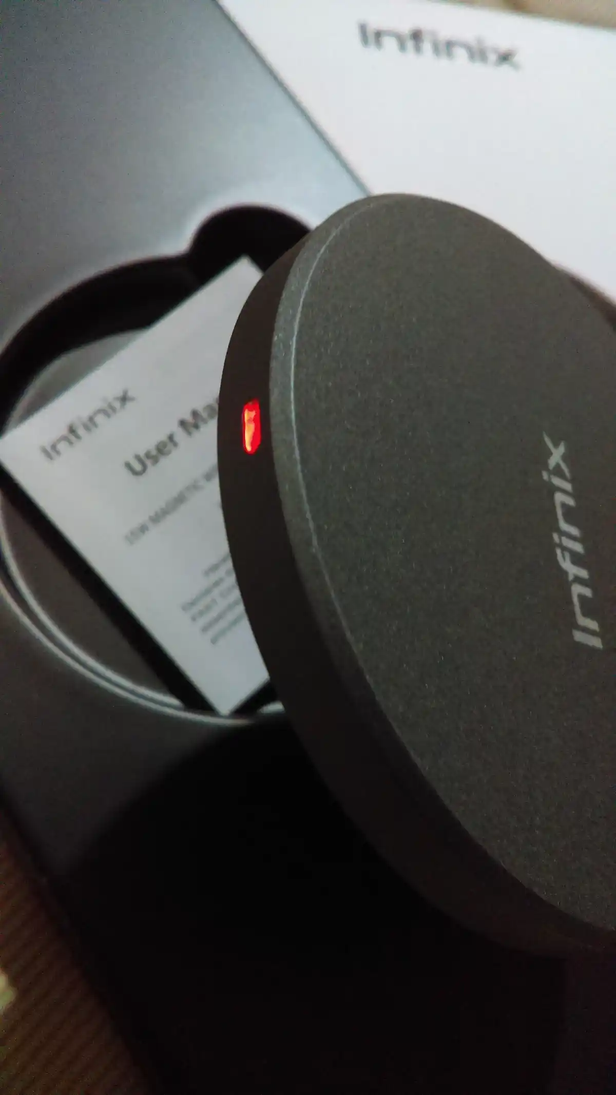 Infinix Magpad Wireless Charger. a 15W fast wireless charging pad