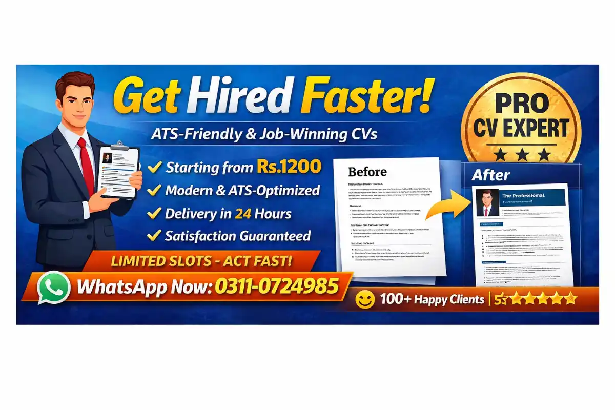 “Get Hired Faster with Professional CV | Resume Design for Students & Freshers